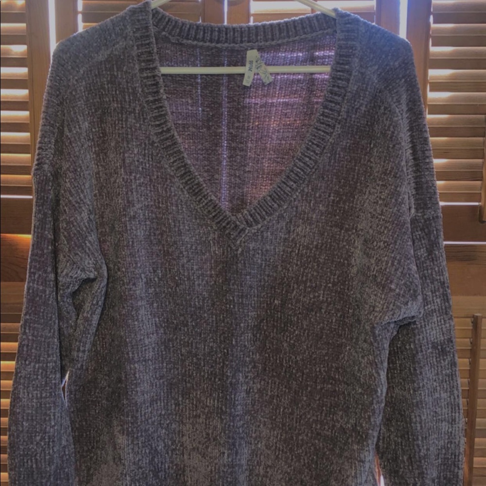 super soft v neck sweater